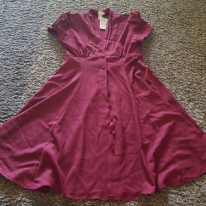 Red vintage dress